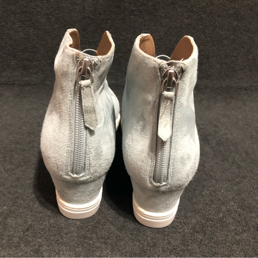 Linea Paolo Shoes Women’s Felicia Light Blue Platform Wedge Sneaker Bootie Sz 8M - Picture 5 of 12